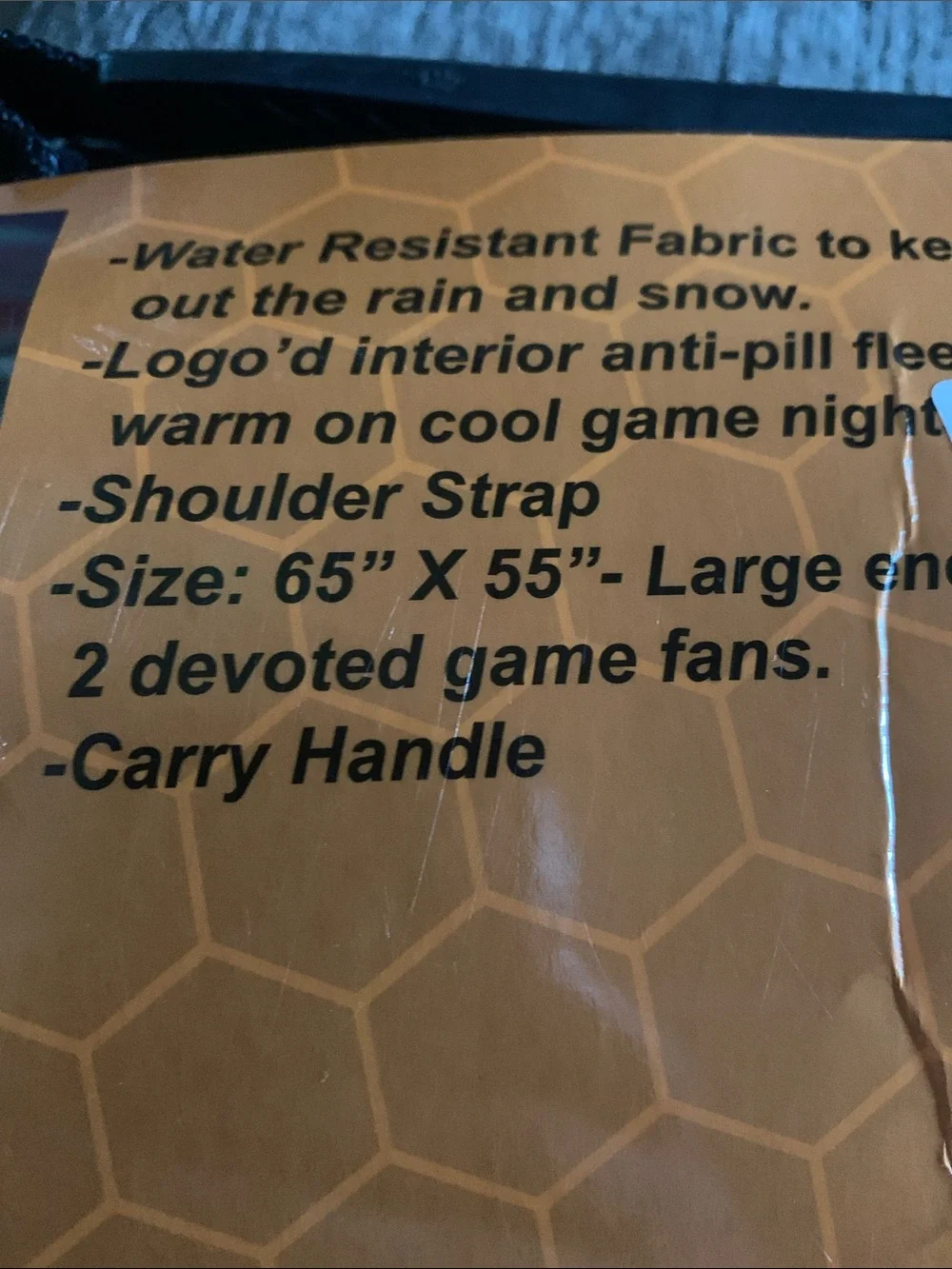 Uphill sports water resistant stadium blanket